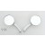 Round Chrome Billet Mirrors for Harley
