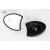 Black Mirrors with Built-In Covex Wide Angle Lens for Harley Touring Fairing