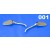 Chrome Billet Mirrors (Golf style) for Harley-Davidson Motorcycles