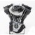 Black El Bruto 113ci Complete Driveline Open Belt Primary 6 spd Transmission for Harley-Davidson