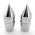 2" Rise Chrome Billet Spike Risers for Harley-Davidson Handlebars