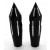 4" Rise Black Billet Spike Risers for Honda Yamaha Kawasaki Suzuki Handlebars