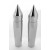 6" Rise Chrome Billet Spike Risers for Harley-Davidson Handlebars