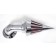 Chrome Spike Air Cleaner Intake for Harley-Davidson Sportster Carburetors 1991-2006