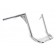 El Diablo Chrome 18" Rise Ape Hangers 1-1/4" Diameter Handlebars for Harley Dressers Baggers FLHT FLHTC Motorcycles