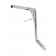 El Diablo Chrome 18" Rise Ape Hangers 1-1/4" Diameter Handlebars for Harley Dressers Baggers FLHT FLHTC Motorcycles