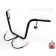 17" Black Ape Hangers 1-1/4" diameter Internaly Wired with Switches for Harley-Davidson