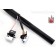 17" Black Ape Hangers 1-1/4" diameter Internaly Wired with Switches for Harley-Davidson
