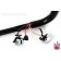 17" Black Ape Hangers 1-1/4" diameter Internaly Wired with Switches for Harley-Davidson