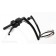 Blackout Kit. El Diablo 16" Black Ape Hangers with Black Hand Controls Switches Grips and Mirrors for Harley-Davidson