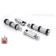 Chrome Billet Knurled Passenger Foot Pegs for Harley-Davidson Big Twins thru 1999