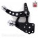Black Billet Custom Forward Controls with Chrome Footpegs +2" Extended for Harley Big Twins 70-99 SPIRAL