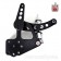 Black Billet Custom Forward Controls with Chrome Footpegs +2" Extended for Harley Big Twins 70-99 SPIRAL 