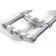 Chrome Wideglide Billet Front End 2" Over Stock 3 Degree Raked Dual or Single Disc for Harley Davidson 2000-Up Models