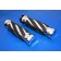 Chrome Billet 6-Rail Custom Hand Grips Set for Harley-Davidson Handlebars 