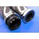 Chrome Billet 6-Rail Custom Hand Grips Set for Harley-Davidson Handlebars 