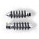 Chrome Billet Hand Grips RETRO 60's Bullet Tips for Harley-Davidson 