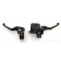 Blackout Kit. El Diablo 16" Black Ape Hangers with Black Hand Controls Switches Grips and Mirrors for Harley-Davidson