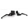 Blackout Kit. El Diablo 16" Black Ape Hangers with Black Hand Controls Switches Grips and Mirrors for Harley-Davidson