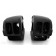 Blackout Kit. El Diablo 16" Black Ape Hangers with Black Hand Controls Switches Grips and Mirrors for Harley-Davidson