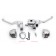 Chrome Hand Controls for 1996-Up Single Disc Harley-Davidson Handlebars