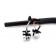 1-1/4" Black Handlebars T-Bars 6" Rise with Internal Wires + Switches for Harley-Davidson