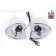 Chrome Mirrors with Built-In LED Turn Signals and Covex Wide Angle Lens for Harley Touring Fairing