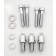 Chrome Billet Mirrors (Claw) for Honda, Yamaha, Suzuki, Kawasaki, BMW, Ducati, Triumph any metric