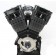 Black El Bruto 113ci Complete Driveline Open Belt Primary 6 spd Transmission for Harley-Davidson