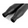 3.5" Harley-Davidson FLH FLT Dresser Road King Exhaust Mufflers Black with Chrome Tips