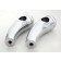 3" Chrome Billet Handlebars Custom Risers 1" Pull-back for Harley-Davidson Motorcycle Front Ends