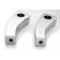4" Chrome Billet Handlebars Custom Risers 1.25" Pull-back for Harley-Davidson Motorcycle Front Ends