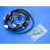 1-1/4" Black Handlebars T-Bars 6" Rise with Internal Wires + Switches for Harley-Davidson