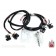 Blackout Kit. El Diablo 16" Black Ape Hangers with Black Hand Controls Switches Grips and Mirrors for Harley-Davidson