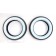 Set of 2 Whitewall "GANGSTER" AVON Tires Front and Rear MT90- 16" for Harley-Davidson