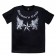 Demon's Cycle SPECIAL Heraldic Griffins with Nautical Star and Demon Skull T-Shirt (Black XXL)